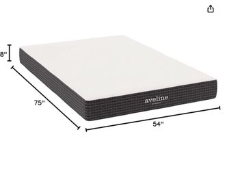 Modway Aveline 8” Gel infused Memory Foam Full Mattress