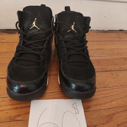 Jordan Black And Gold 6's 