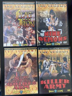 Sale! Lot of 4 Kung Fu DVDs - The Venoms