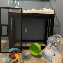 Hamster/Critter Tank, Stand & Everything Included  Thumbnail