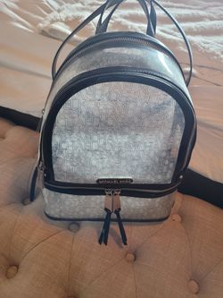 Clear backpack michael kors sale