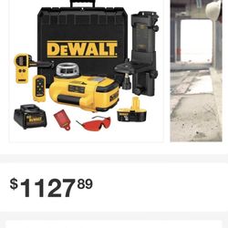 Dewalt Rotary Laser With Accessories Original Price $1200