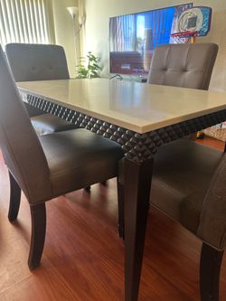 Marble kitchen table/chairs