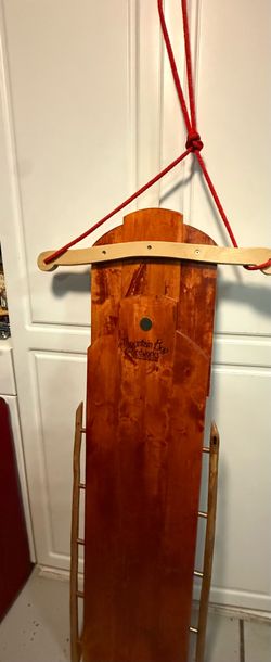 Mountain Boy Sledworks Wooden Sled – Pristine Condition (Cabin Decor Only!)