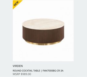 Virden Round Cocktail Table