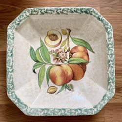 Preowned large glass serving bowl