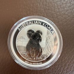 2017 1oz Australia Koala Silver Coin