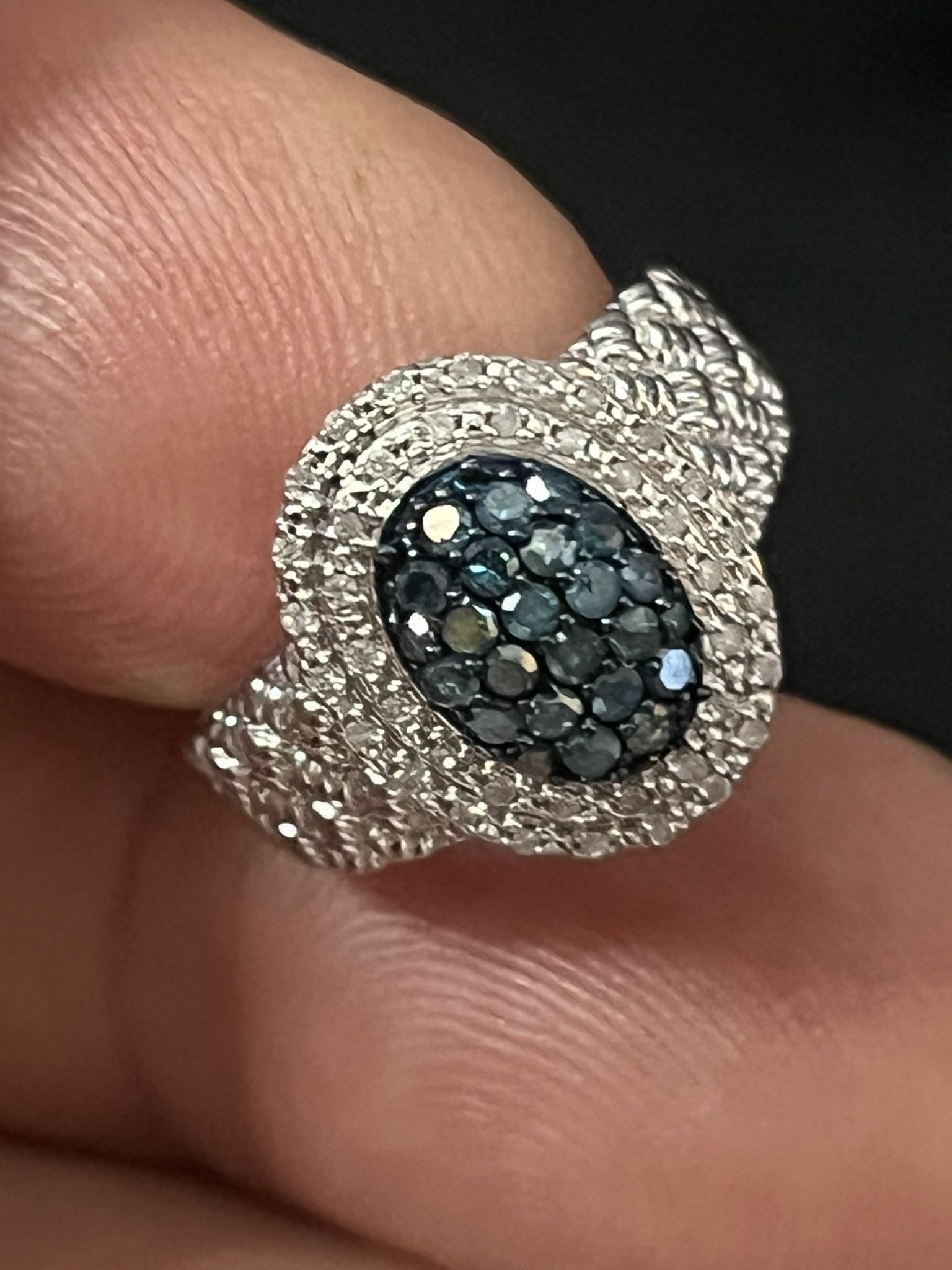 JTV Fine Jewelry Blue Stone Ring