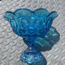 Large Blue, Compote, Moon, And Stars