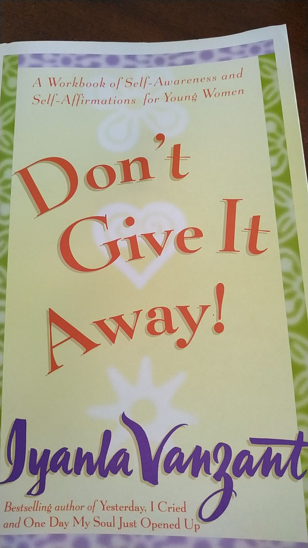 Do not give it away workbook