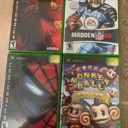 Xbox Games With Manuals.  $20 each 