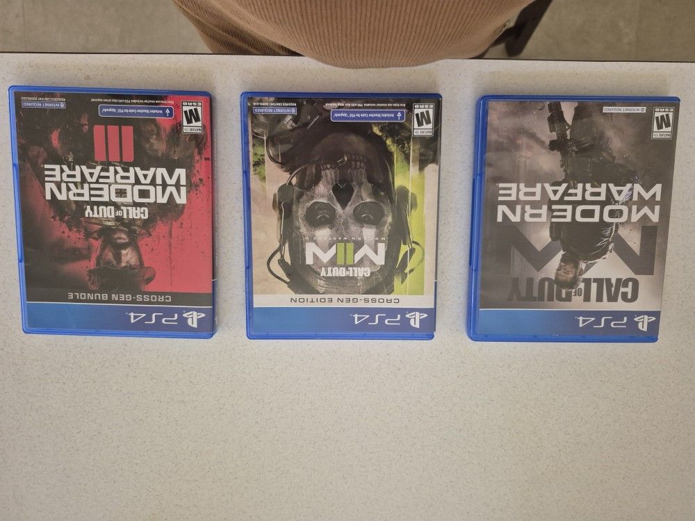 Call Of Duty Midern Warfare 1,2,3 And Call Of Duty Vanguard,Cold War