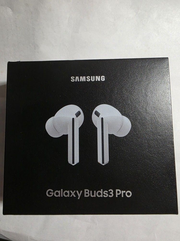 Samsung Galaxy Buds 3 Pro AI True Wireless Bluetooth Earbuds, Noise Cancelling, Sound Optimization, Redesigned Comfort Fit, White