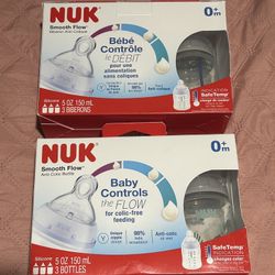 Baby Nuk Smooth Flow Bottles New $8 Each