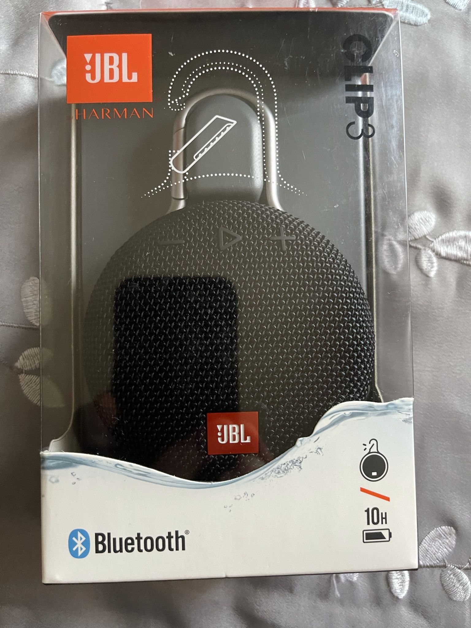 New JBL Harman Clip 3, Bluetooth Speaker, waterproof,