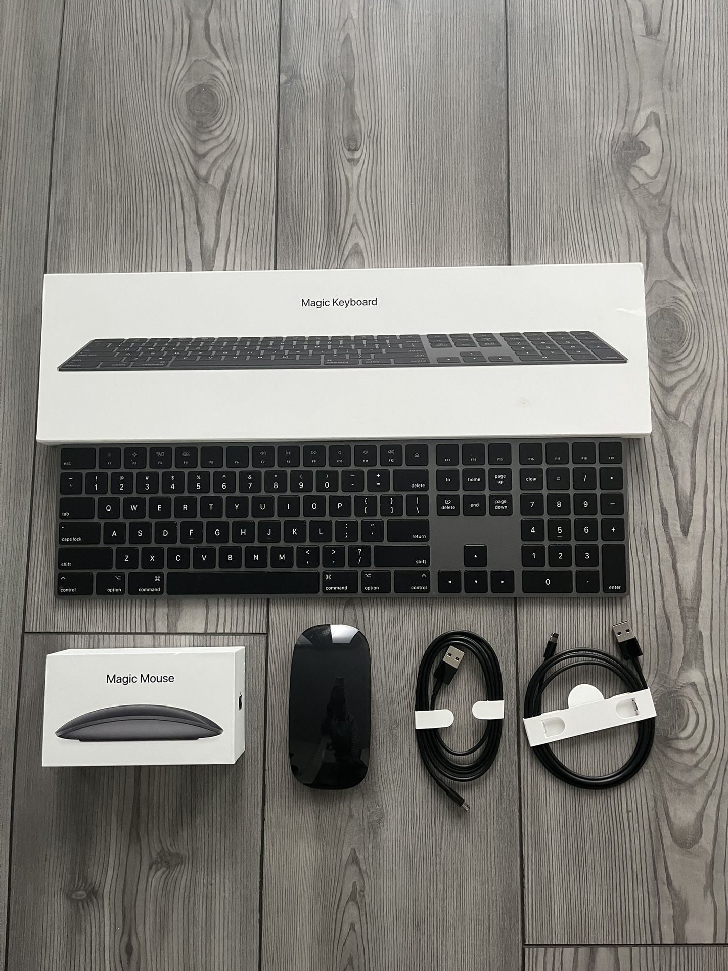 Apple Magic Keyboard Numeric & Magic Mouse 2, Space Gray