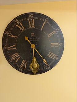Large Vintage-Style Bond Street London Wall Clock