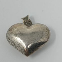 .925 Silver Heart Pendant 2.9g (#26255)