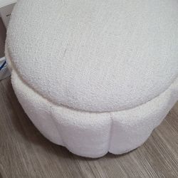 Plush Cushion Stool (with Storage)