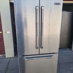 Jenn Airr Refrigerator Stainless Steel 3 Door 36 Wide 27 Deef 69 Tall 