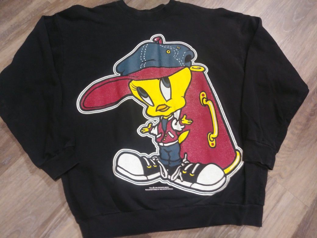 1994 Warner Bros Tweety Bird Hip Hop Style Sweater Vintage Streetwear