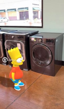 Front loading stackable electric dryer LG