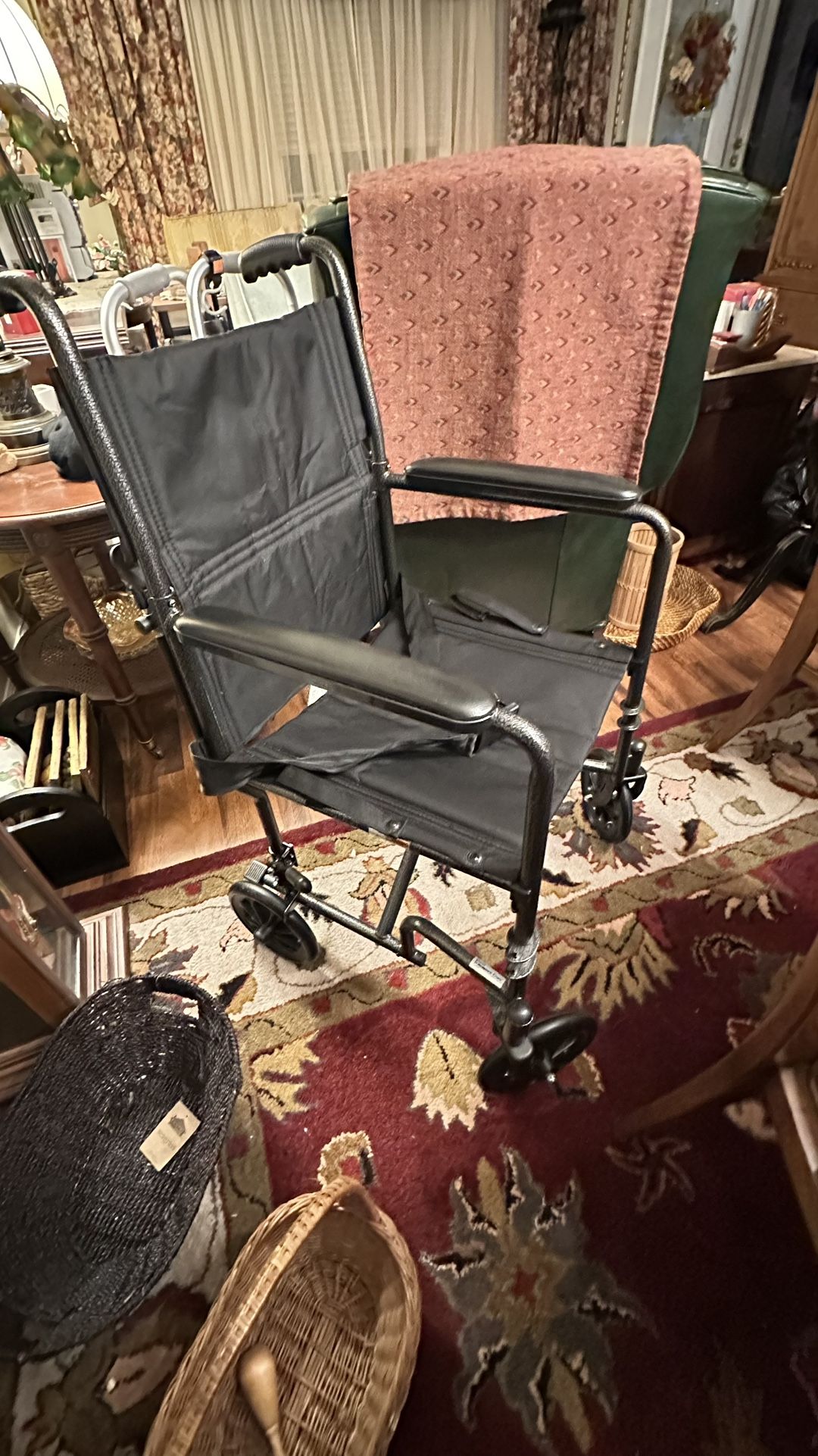 Medical Push Chair With Feet Rest