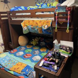 Creekside Twin Over Full Loft Bed W/ Extras 