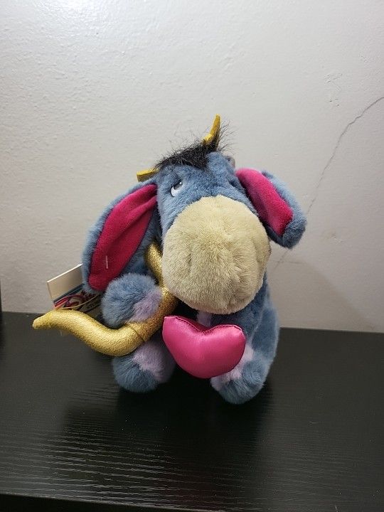 NWT Disney Cupid Eeyore Plush 10” Stuffed Animal Winnie The Pooh Valentines Day