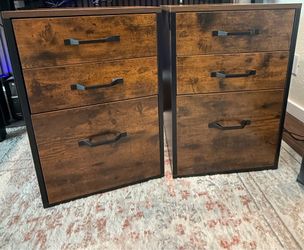 Set of 2 Filing Cabinets