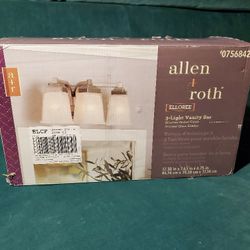 Allen + Roth 3 light Vanity Bar Brush Nickel Finish