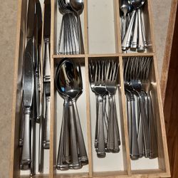 Stainless Steel Silverware Set Of 9