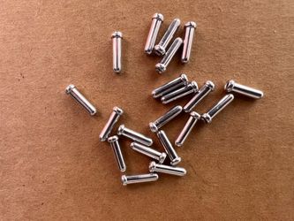 Jagwire Bike Cable End Tips Silver 20 Count