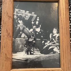 KISS rock band framed photo / music memorabilia / wall decor