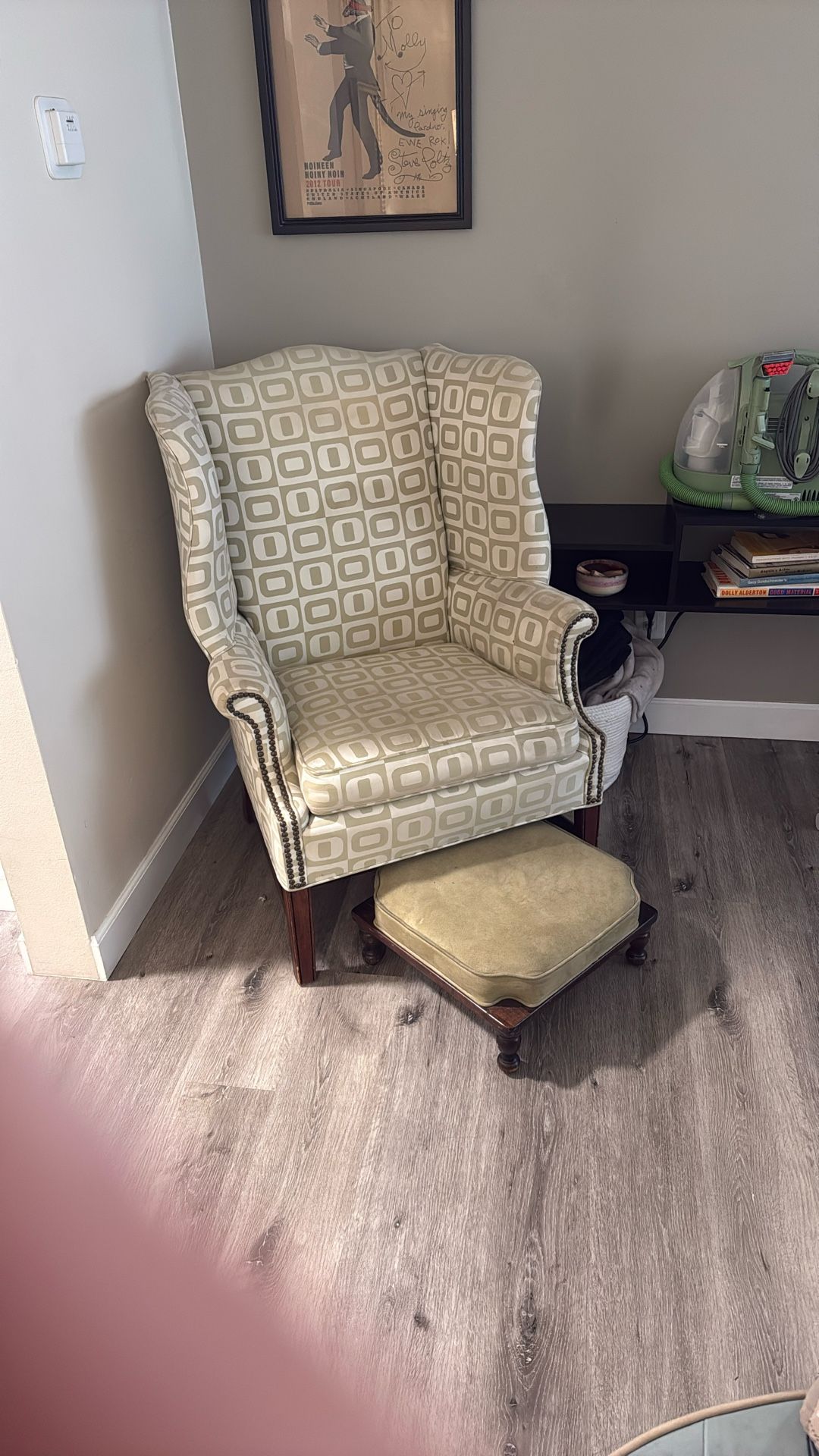 Green Chair And Ottoman 
