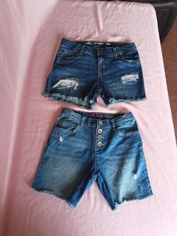 2 Girls Shorts Size 10/12 Brands Place Sz. 10 Cat & Jack Sz. L(10-12)