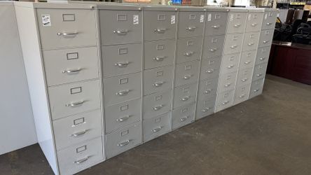 Steelcase 5 Drawer Legal Vertical Filing Cabinet