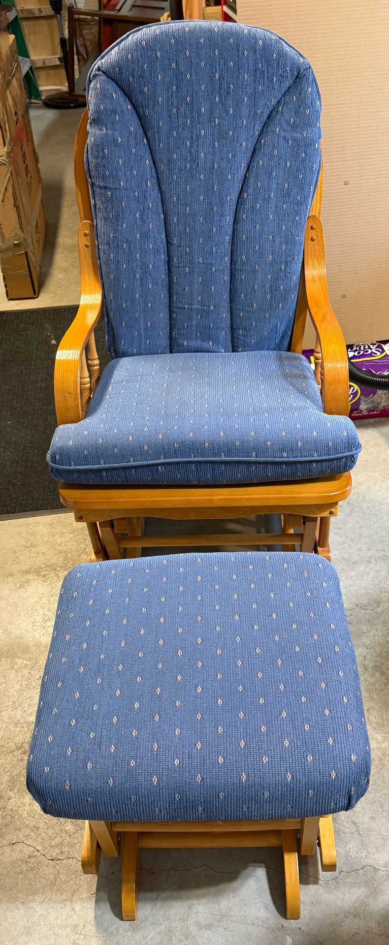 Glider Rocker With Ottoman $50