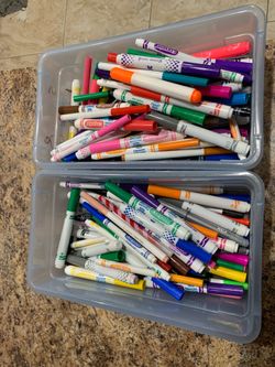 Washable Markers Storage Bins not included pick up in Coral Springs 33071