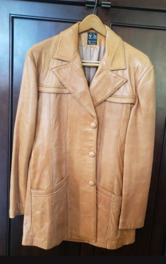 Leather Jacket, Size 46