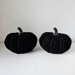 Halloween Velvet Decorative Pumpkins NEW