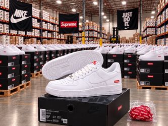 Nike Air Force 1 Supreme White AF1 - Brand New - Sizes 6.5-13