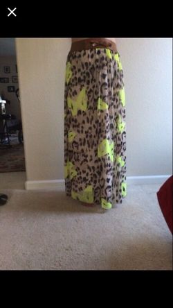 Cheetah and neon skirt