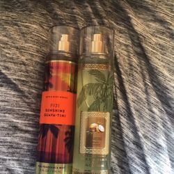 Bath and body Works, Fiji sunshine, guava, 8 ounces and Waikiki beach coconut 8 ounces
