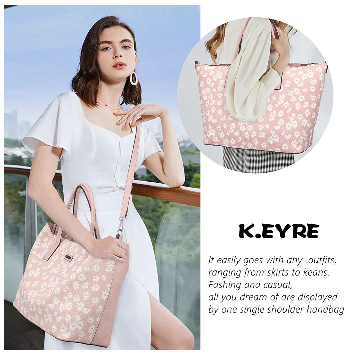 NEW K.EYRE Purses and Handbags for Women Large Shoulder Tote Satchel Bag