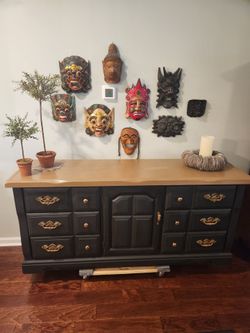 Refinished Vintage Two-Tone Dresser