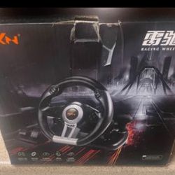 PXN PC Racing Wheel, V3II 180 Degree Universal Usb Car Sim Race Steering Wheel with Pedals for PS3,