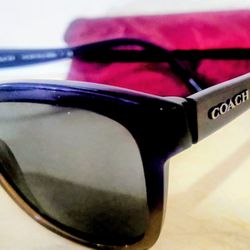  Coach HC8219 Sunglasses in the Denim Taupe Glitter Gradient