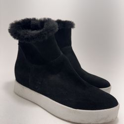 Blondo Haven Black Suede Waterproof Ankle Boots Booties Size 7