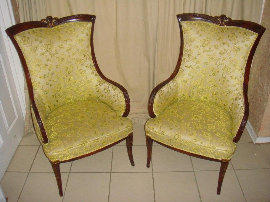 Antique Chair with Mahogany Legs